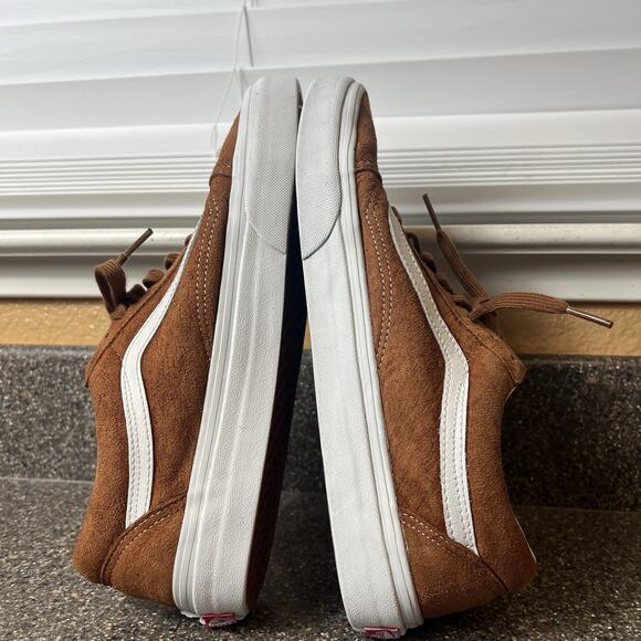 Vans Scotchguard Classic Mens 8.5 Rust Suede Skate Sneaker Shoes Lace Up Low Top - Picture 6 of 11